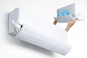 Defletor para Ar Condicionado - Direcionador de Ar Ajustável, Controle de Ângulo, Anti-vento Frio Direto, Tamanho Ajustável de 56 a 103CM Modelo Universal