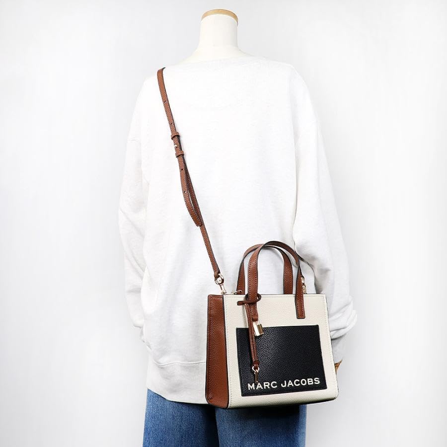 Marc Jacobs Mini Grind Tote Top Handle Small Marshmallow Multi - Image 2