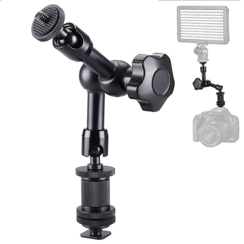 Image of 7 inch Mini Articulating Arm | Adjustable Magic Arm with 1 /4 inch Tripod Screw for DSLR Camera, LED Light, Monitor, Mic | Photography Accessories