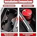 Smokeless Car Ashtray with Lid, Portable Auto Ashtray for Cup Holder, Detachable Cigarette Ashtray, Windproof & Smell Proof Mini Trash Can, Easy Clean for Vehicle, Office, Home, Outdoor Travel (Red)