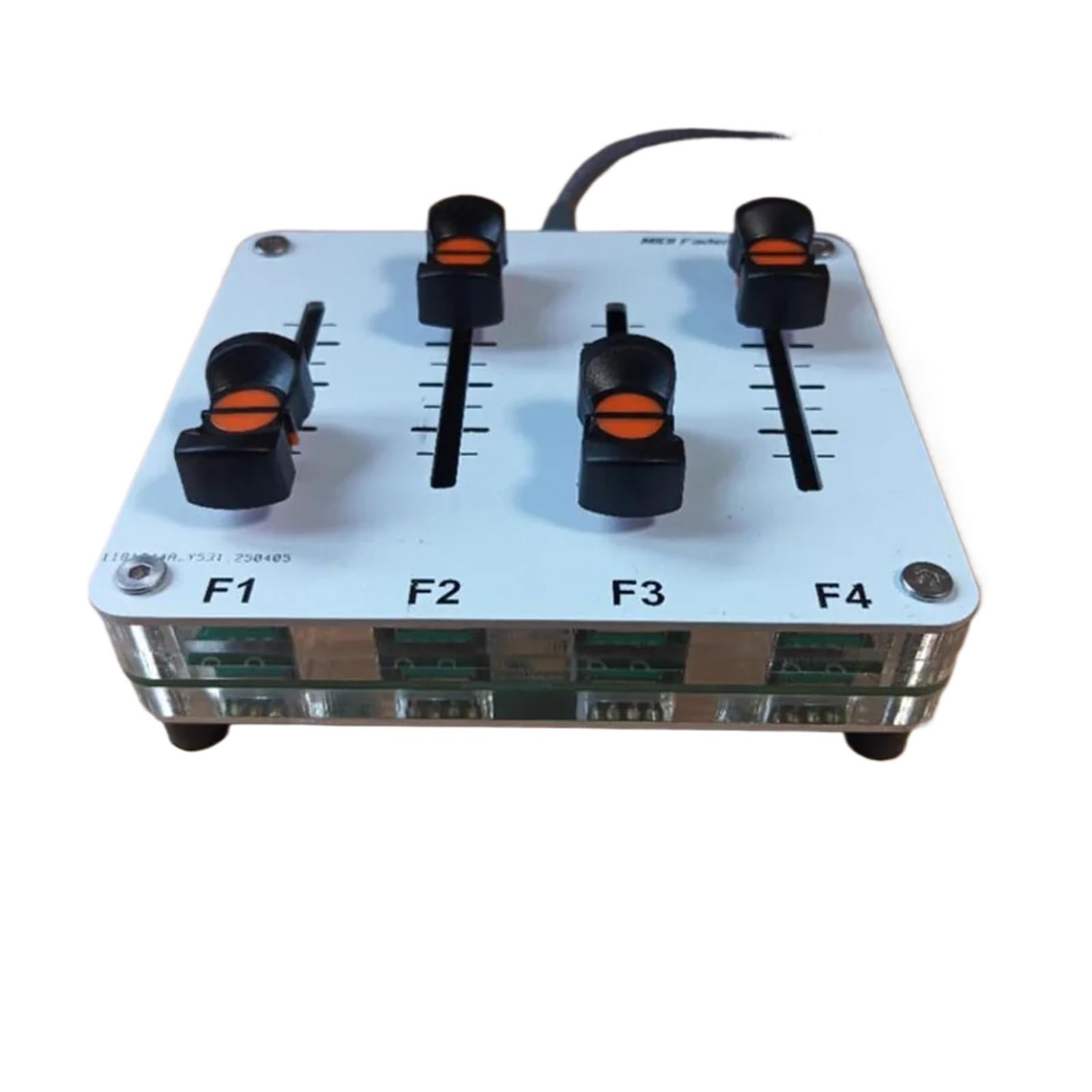 Controlador de software MIDI de 4 canales con fader de 42 mm y barra de empuje, con información CC personalizada, interfaz USB y host de música. Eficiencia