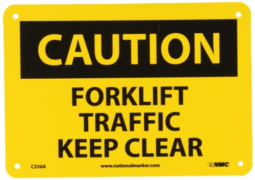 Panneau Forklift Traffic Keep Clear en aluminium haute visibilité pour zone de stockage