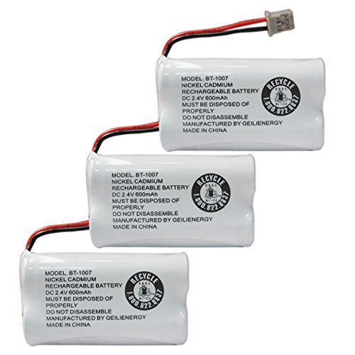 GEILIENERGY BT-1007 Cordless Phone Battery Compatible with Uniden BT1007 BT904 BT-904 BT1015 BT-1015