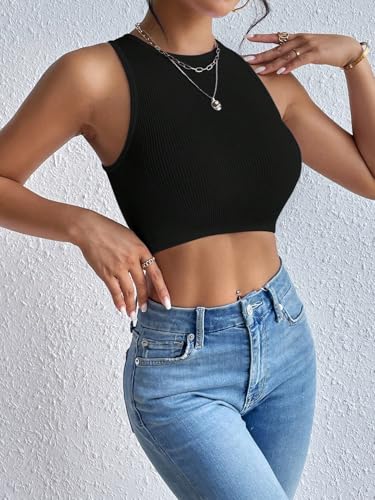 Image of Toochki Tops for Women Crop Top for Women's Tank Activewear Tee Sports Western Casual Cotton Camisole Pack of 2 Combo