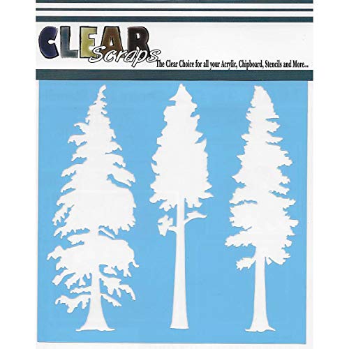 CLEARSNAP Clear Scraps Stencils x 6-inch, Multi-Colour, 0.16 x 16.51 x 18.57 cm