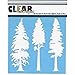 Clearsnap Clear Scraps Stencils 6"x6"-pine Trees
