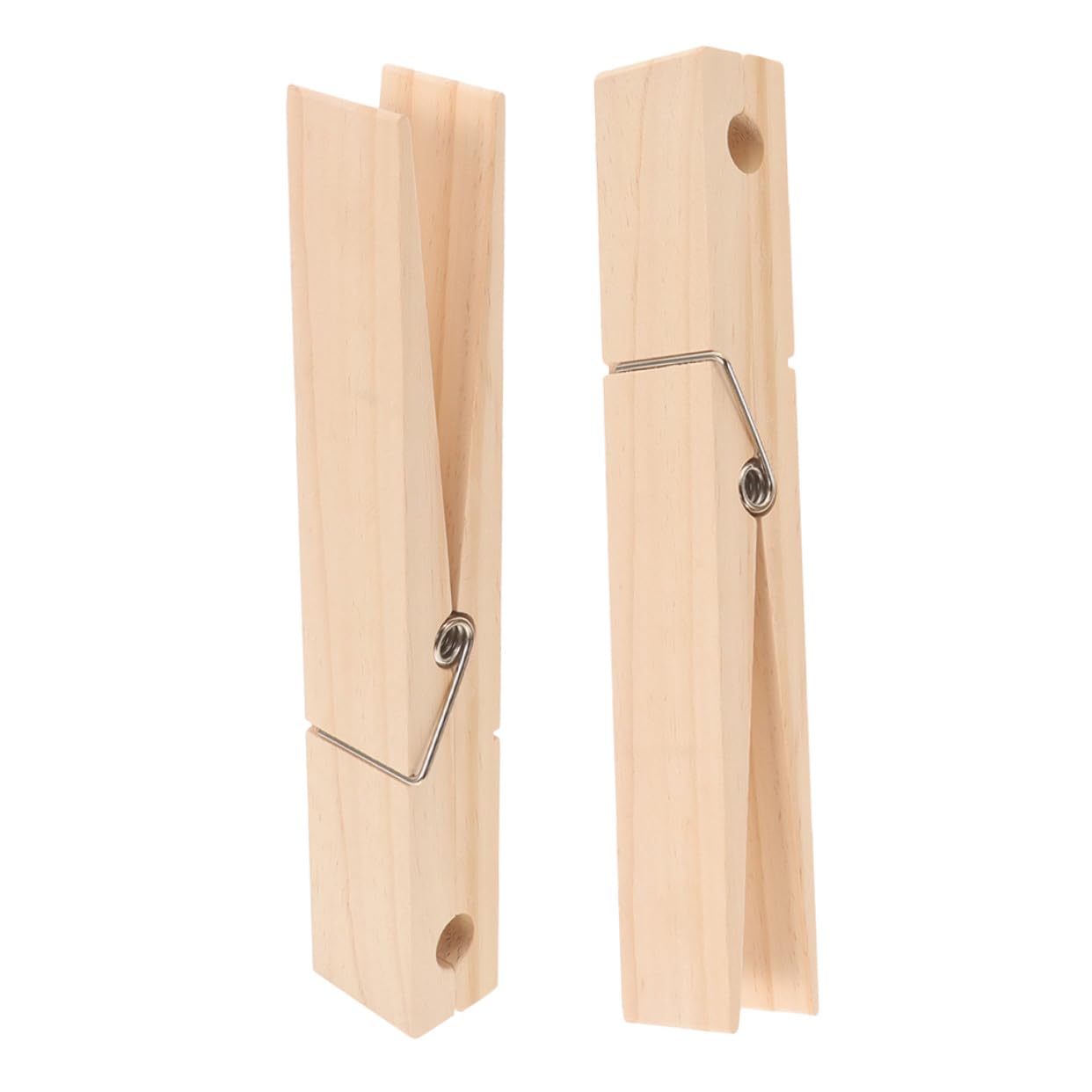 POPETPOP 2pezzi Mollette Gigante in Legno per Asciugamani Mollette di Sfuse per Stendere i Panni per Sacchetti Alimentari per Foto e Decorazioni Fai da Te per Bagno o Lavanderia
