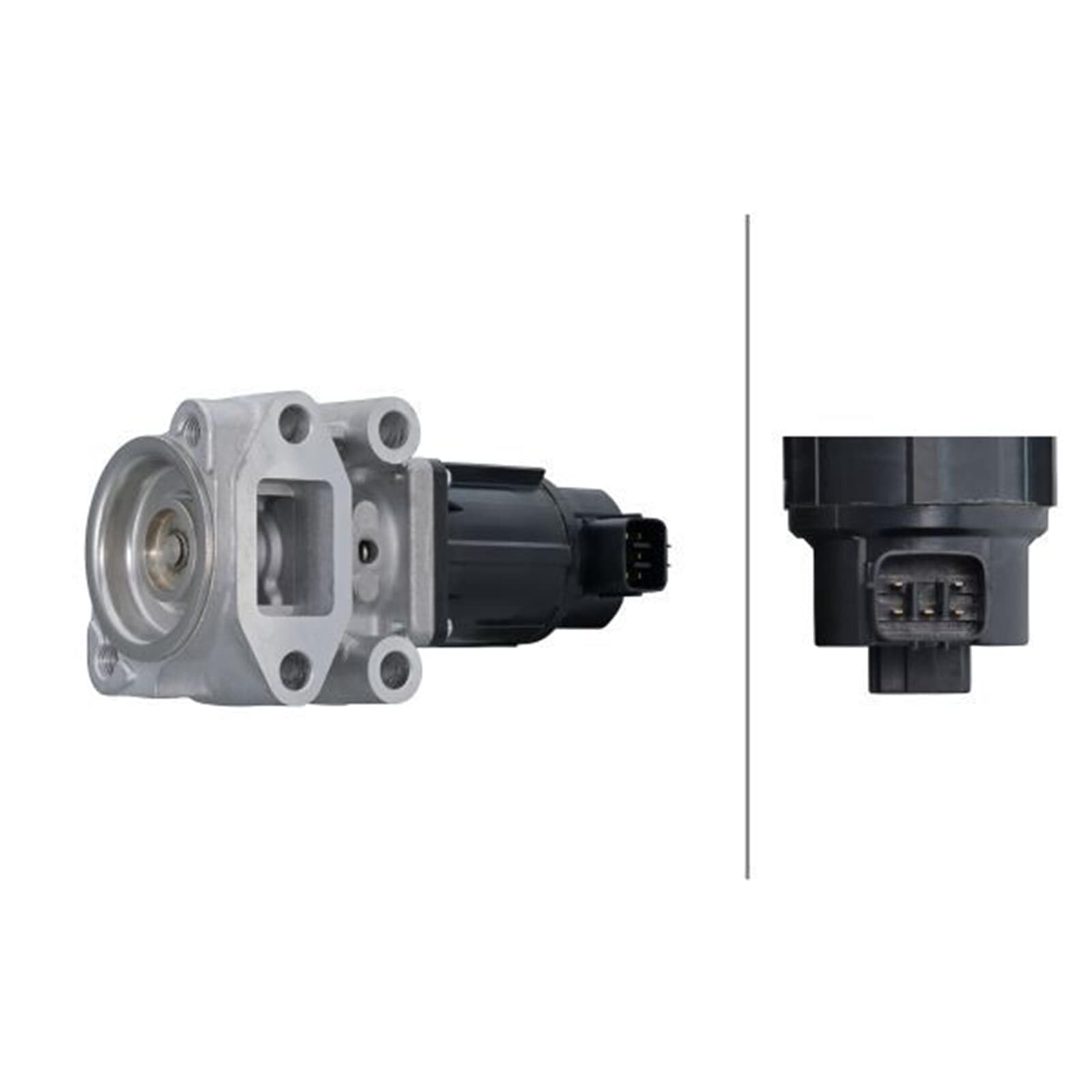 HELLA 6NU 014 864-911 Válvula EGR - 12V - eléctrico - 5polos - sin junta