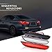 KMD LED Rear Bumper Reflector Sequential Relfectors Driving Braking Turing Plug and Play Version Easy Installation for Infiniti Q50 Q50L