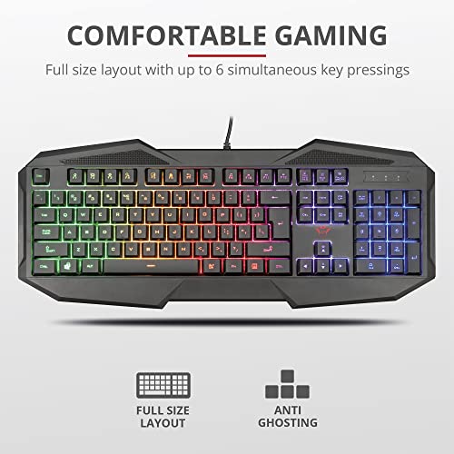 Trust GXT 830-RW Avonn USB QWERTY Nero - Tastiera gaming - Immagine 5