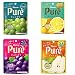 Japanese Puré Gummy Candies: Lemon, Mango, Grape, Muscat 1.97 Oz. (2 each)