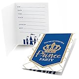 Big Dot of Happiness Royal Prince Charming - Fill In Baby Shower or Birthday Party Invitations (8 count)