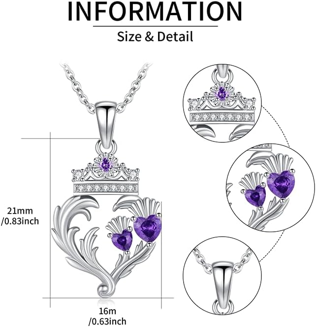 Heart Animal Necklace 925 Sterling Silver Cute Animal Pendant Jewelry Birthday Gifts for Women Girlfriend Mom Animal Lovers - Image 3