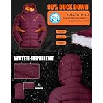 Pioneer Camp Women's Packable Down Puffer Jacket Ultralight Water Resistant Puffy Winter Coats with Hood Warm for Travel - Image 3