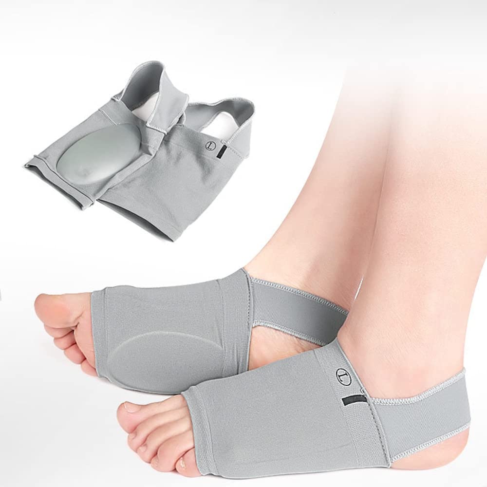 1 Paar Fußgewölbe-Sportfußpolster, elastische Bandage, Plattfuß, Fußgewölbeunterstützung, orthopädische Einlegesohlen, Plantarfasziitis-Unterstützung, Fersensporn, Riemen/48
