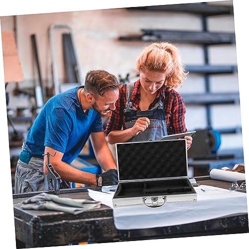 Hard Shell Aluminum Carrying Case Small Tool Box for Travel Reinforced Corners Sturdy Metal Suitcase for Men3