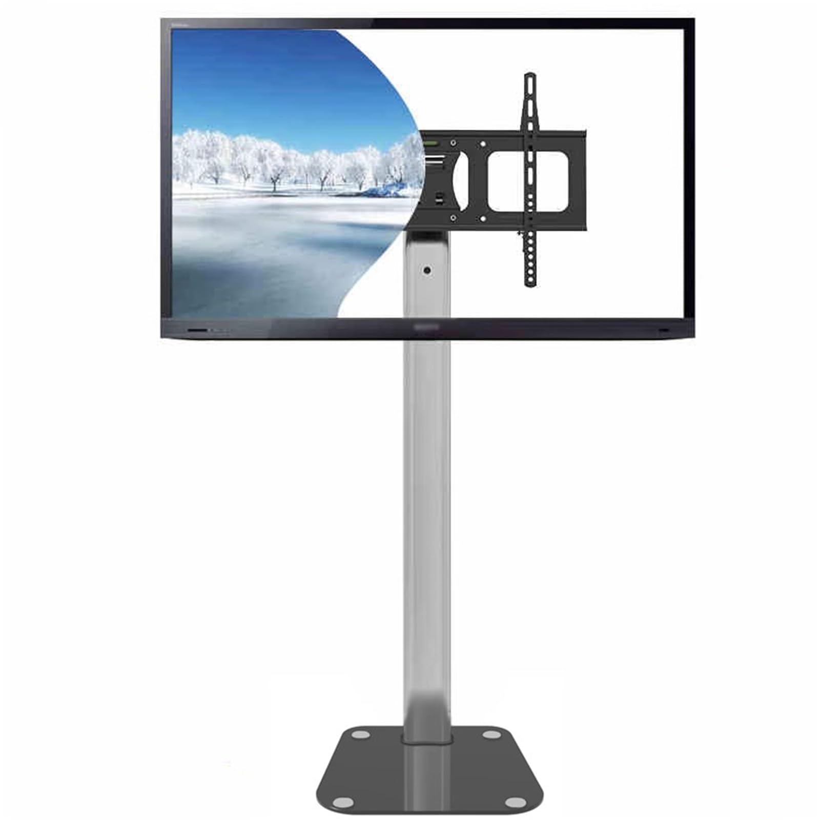DFGHNBVC Tv Stand, Television Stand With Floor Mount, Tv Stands For Living Room, Entertainment Stand, 120 Degree Swivel, Height Adjustable, For Most 32 To 70 Inch Tvs, For Home Office,Size_Name-2