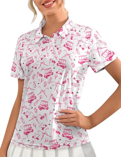Womens Golf Shirts Moisture Wicking Golf Polo Shirts Quick Dry Short Sleeve for Women Tennis Shirts2