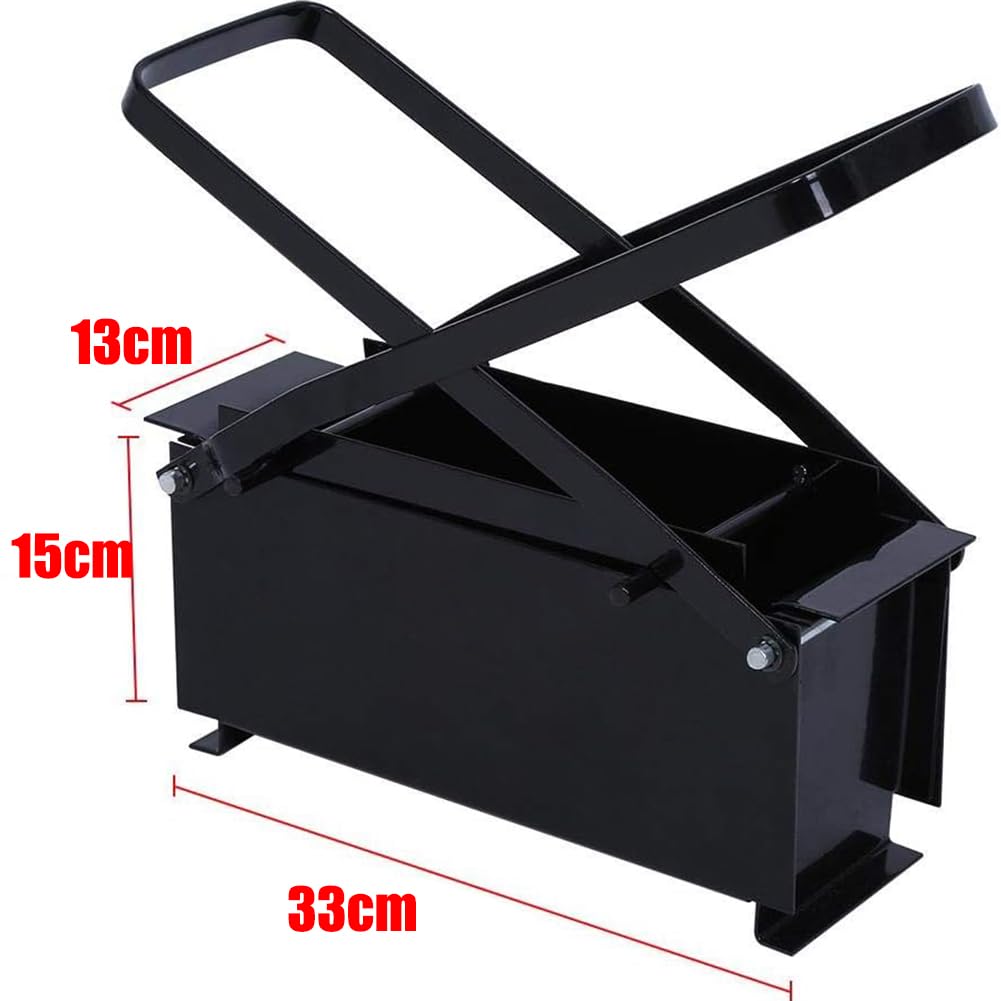DIY Paper Brick Maker - Metalowa prasa do ogrzewania pieca ogniowego - Narzędzie domowe do wydajnego i zrównoważonego paliwa - 33 * 15 * 13 cm - Ekologiczna alternatywa