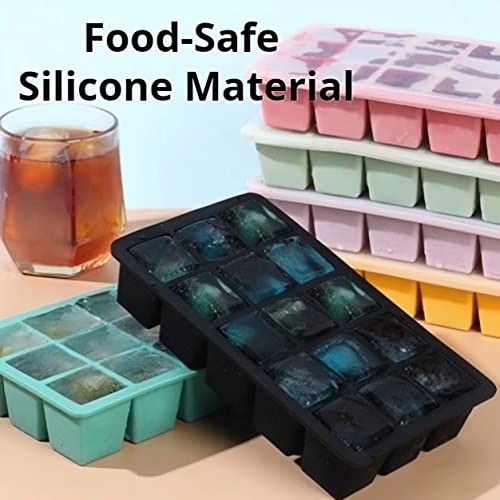 Molde de silicona para cubitos de hielo con tapa miniatura 3