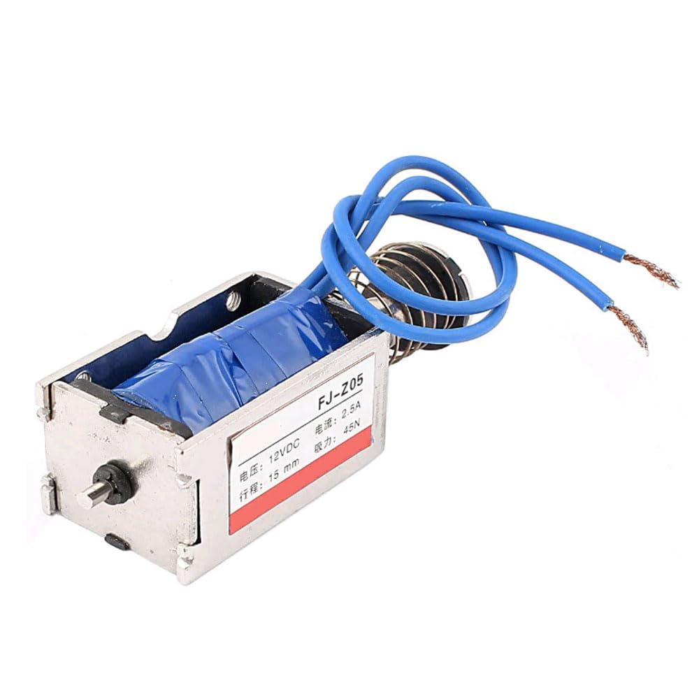 WANGCL FJ-Z05 DC 12 V 2,5 A magnetyczny elektromagnes 45N 15 mm Push Open Frame Elektromagnes