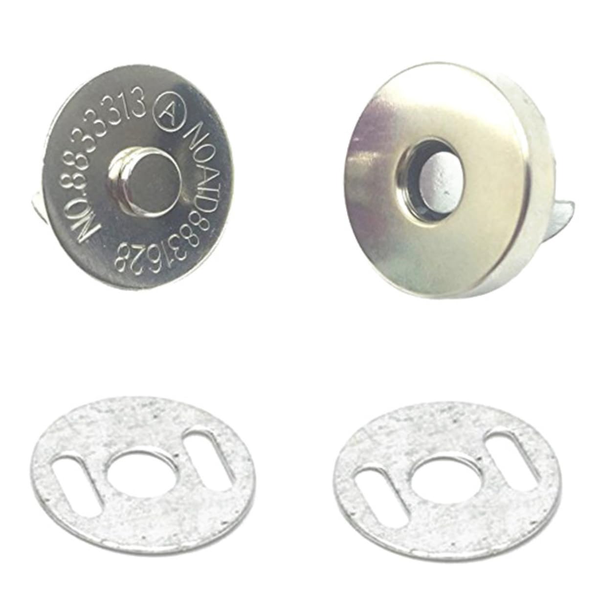 Cierre de Botón Magnético para Bolsas 18mm 100 Piezas