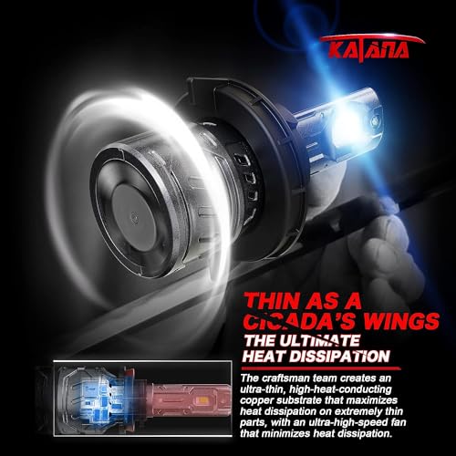 Image of 9008 Fog | H13 Bulbs,400% Brightness,Plug and Play,Xenon White,Cooling Fan of 2