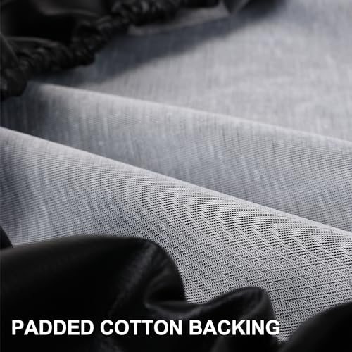 Moonet Spare Tire Cover for RV Trailer,Waterproof PVC Faux Leather Wheel Cover with American Flag Fit for Truck,Trailer,RV,SUV,Camper and Most Vehicle (Black-Grey, for Tire Diameter 30"-32") - Image 3