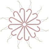 🎄【Diseño Innovador】La plástico bastón de navidad tiene un diseño novedoso,lindo y pequeño,y a los niños les gusta mucho.El color combina perfectamente con la navidad,agregando un ambiente festivo y haciendo que su árbol de navidad sea más delicado y hermoso