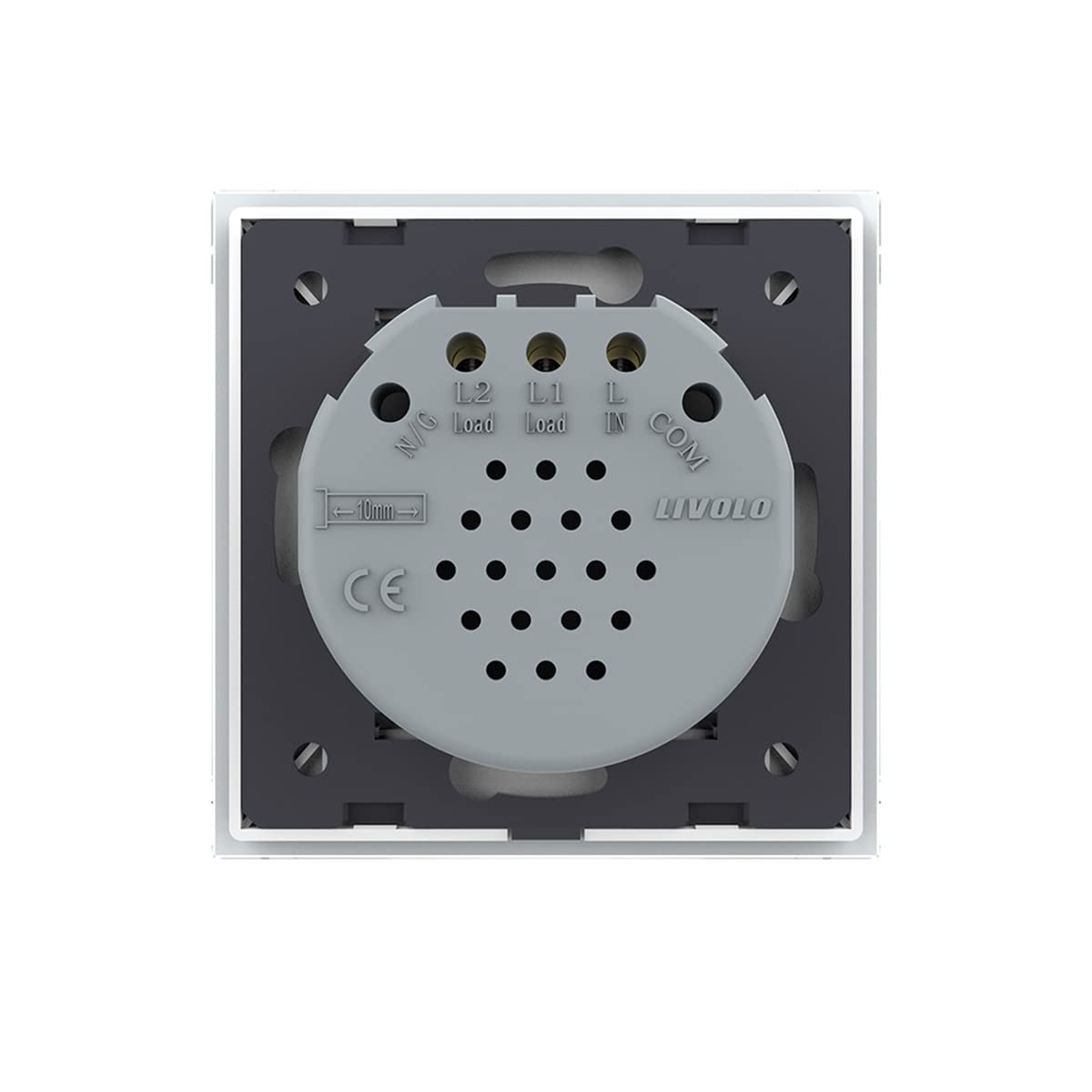 LIVOLO Touch Funk Wechselschalter Kreuzschalter Serienschalter Smart Home Lichtschalter Touchschalter Wandschalter für Unterputz mit Glasblende in Weiß