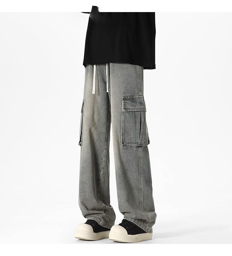 Men's Jeans Thin Summer American Vintage Cargo Pants4