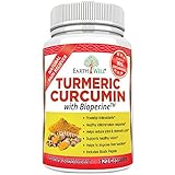 EarthWell Turmeric Curcumin Extract Anti-inflammatory Supplement, 650mg (120 Capsules)