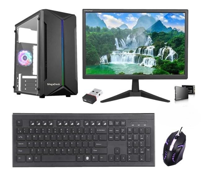 All-in-One Desktop Computer Set, i5 4th, 16 GB RAM, 500 GB SSD, 2GB Graphics Card, 19" HD LED Monitor, RGB Mouse & Slim Keyboard, WiFi, Windows 10, MS Office(16-500-2GB)-picture-18