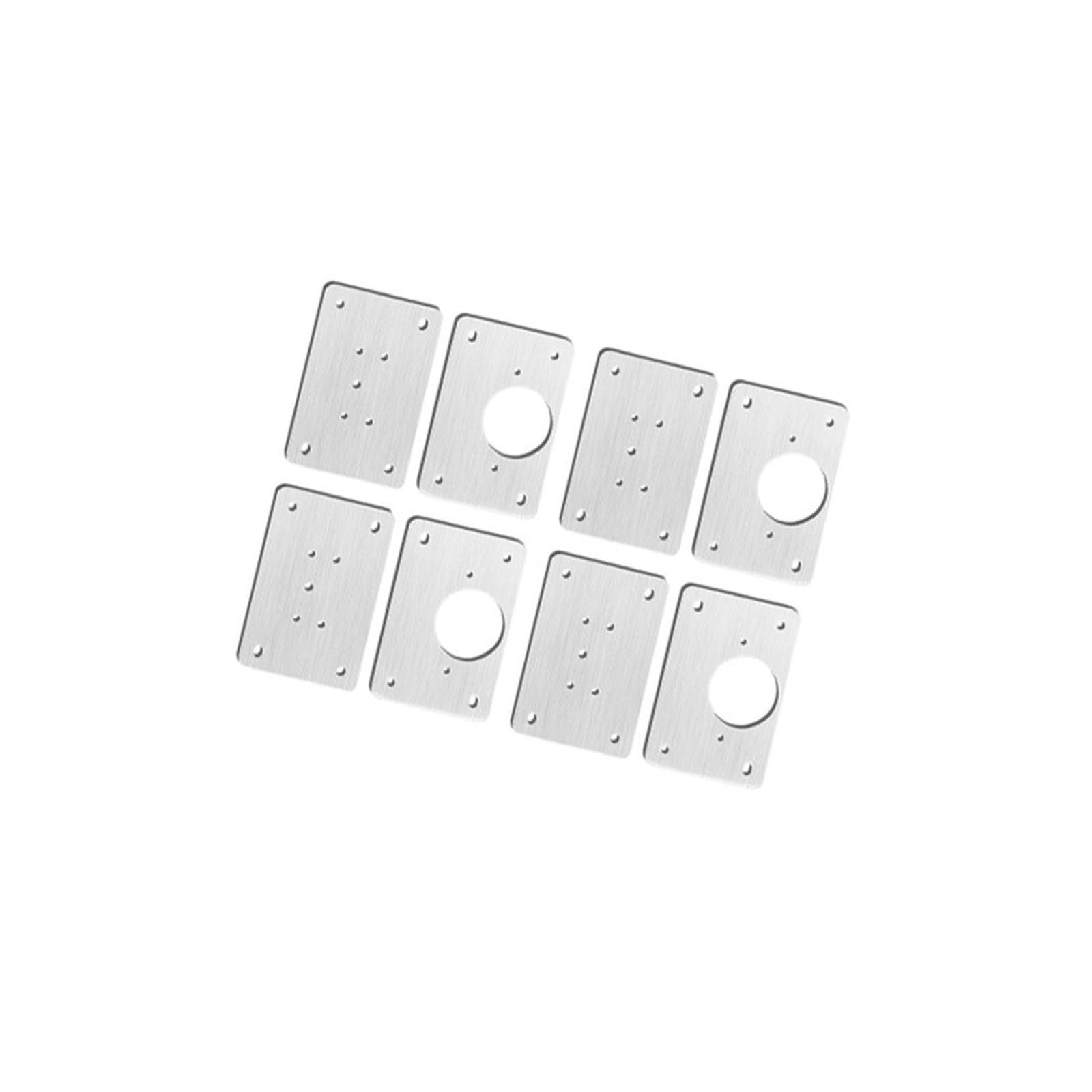 Jinfeuge 4Pc Ab Hinge Repair Plate,Household Hardware Hinge Fixing Plate