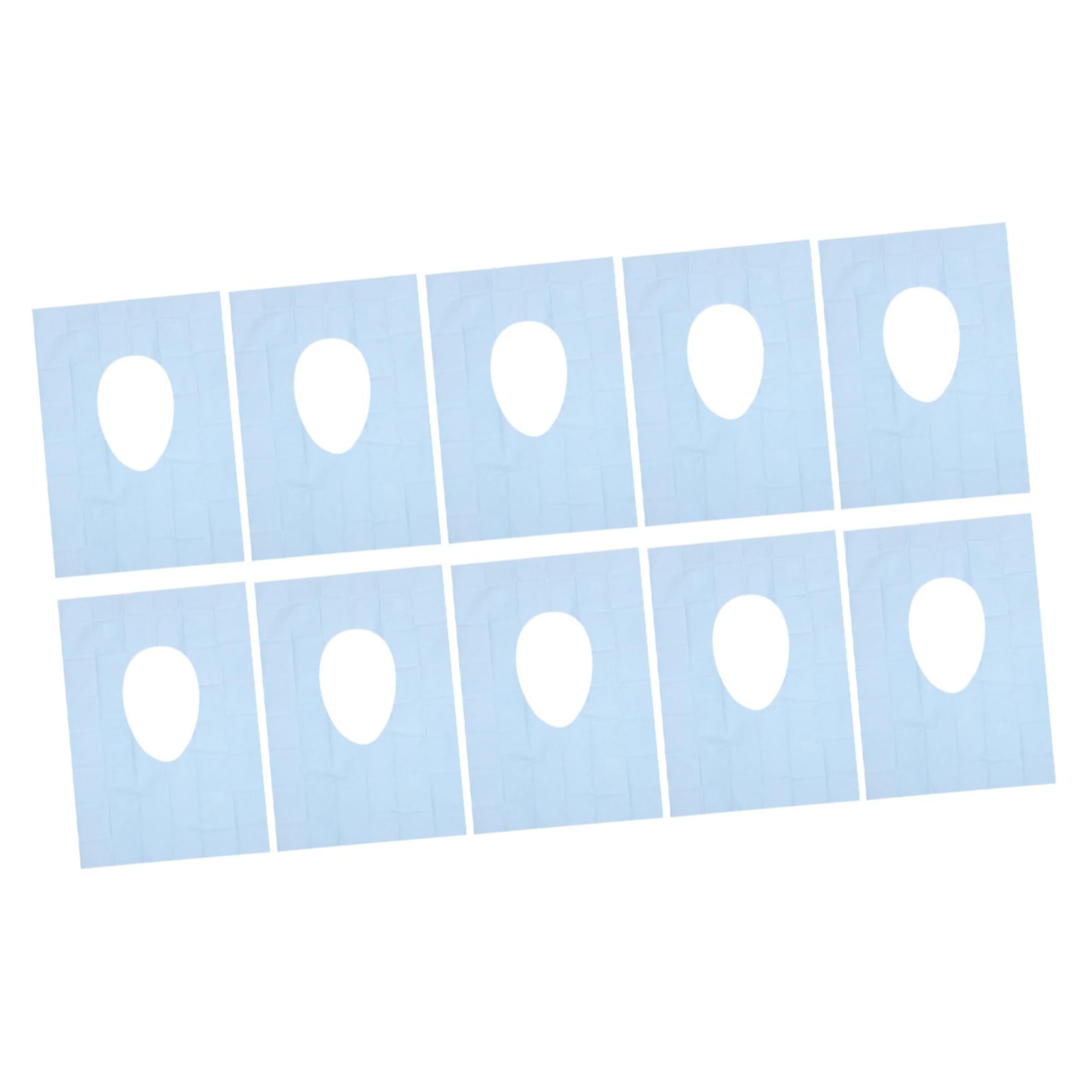 PartyKindom 10 Pack of Extended Disposable Toilet Seat Covers Thickened Paper for Pregnant Women Soft Comfortable Easy to Carry for Outdoor Use