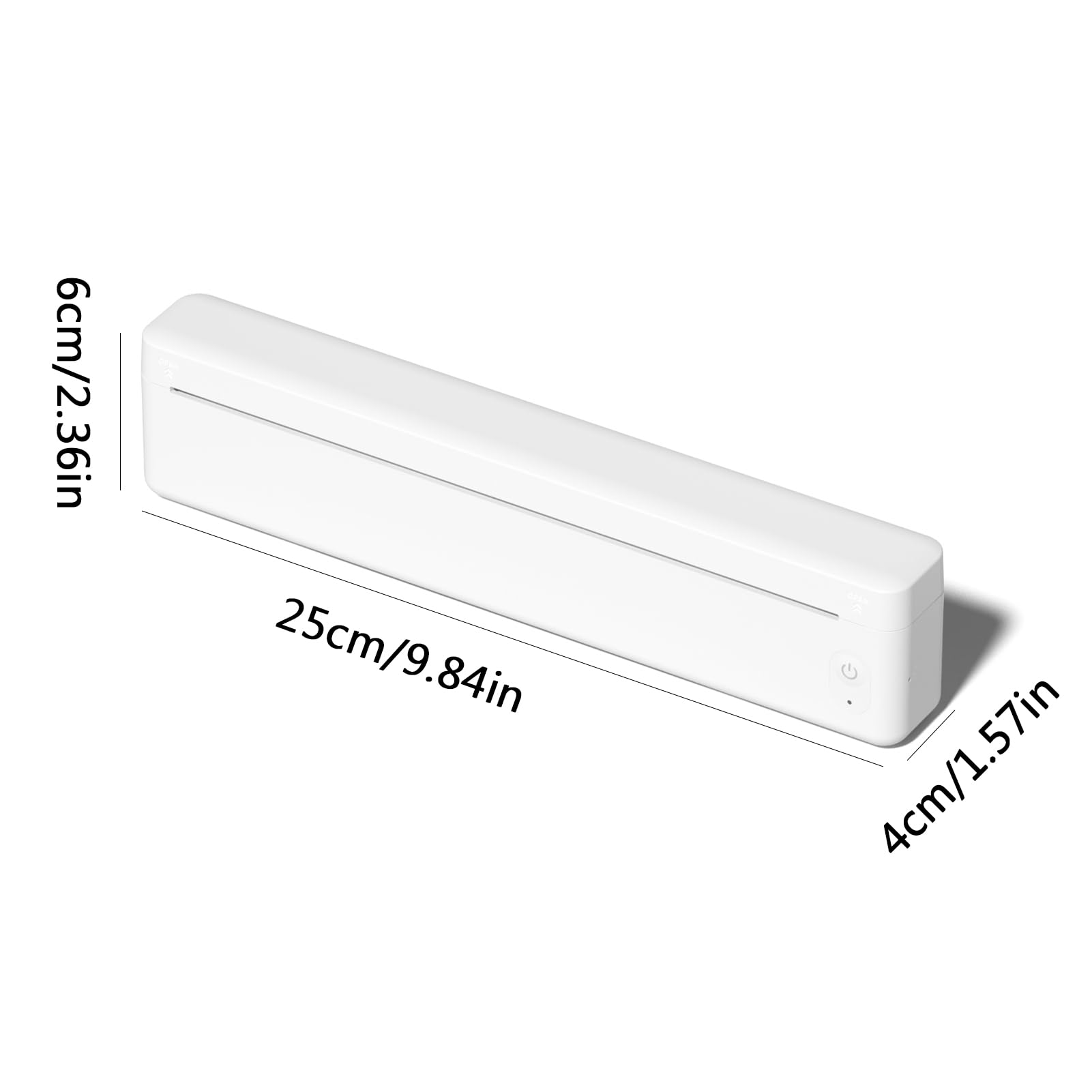 Bisofice D83 Stampante Termica A4 Bluetooth Portatile per Ufficio Viaggi Casa Bianco