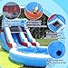 24FT(L) Commercial Water Slide for Adults Kids【Giant Inflatable Pool】 100% PVC Inflatable Adult Water Slides with Blower and Water Tube, Giant Kids Water Slide Outdoor Backyard, 24x13x13ft