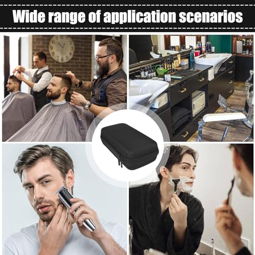 Clipper Case Organizer – Friseur-Reisekoffer, Harter Reisekoffer, Haarschneiderbox, tragbare Rasierer, Pflegebox für Damen und Herren, Schwarz, Refer to Description, Uni