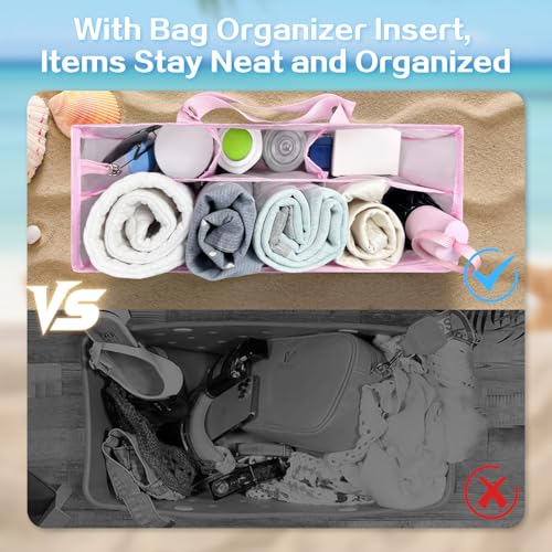 Image of XYFuuee Beach Bag Organizer Insert for Large Simple Modern Bag Accessory
