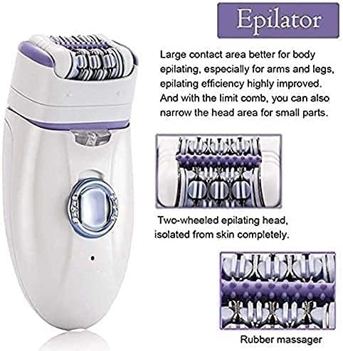 Riseds Electric Razor For Women, 3 In 1 Womens Shaver Electric Bikini Trimmer Pubic Hair Removal Wet Dry Painless Shaver For Legs Underarms Eyebrow Face Nose And Bikini Line Razor Women Universal #TOP4