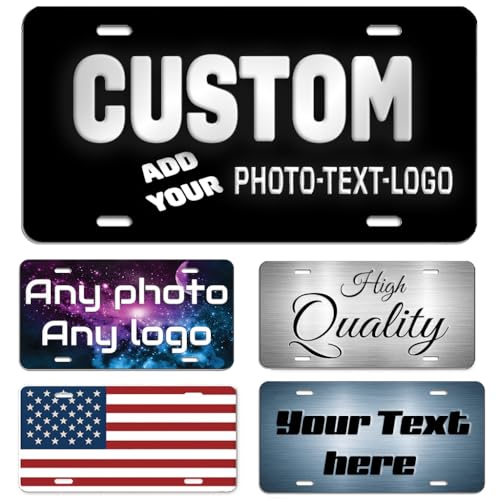 Custom Aluminum License Plate, Personalized Front Car...