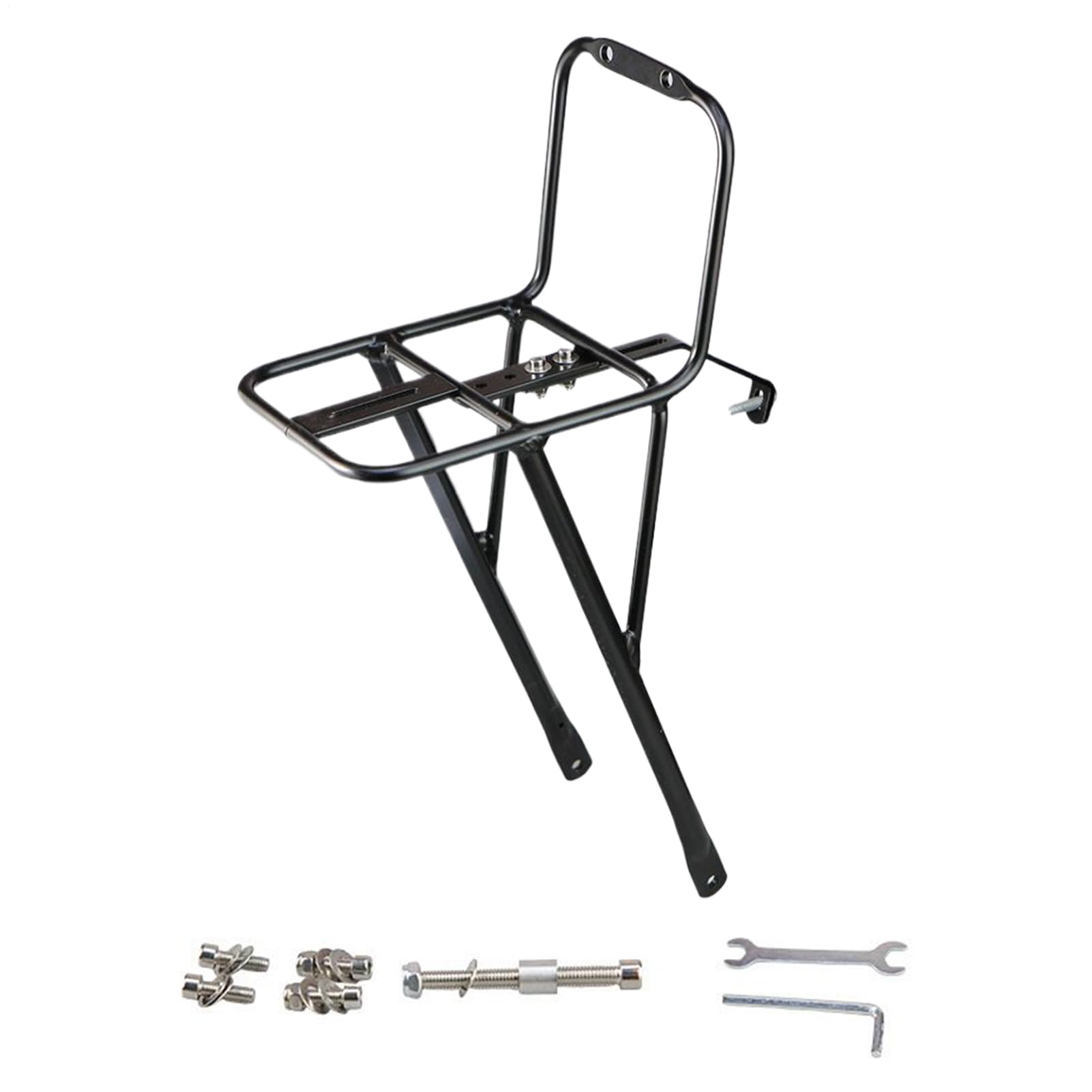 Porte-bagages pour vélo - Porte-vélos portable - Support en acier réglable - Support de charge stable pour charges - Design facile à installer avec supports antidérapants