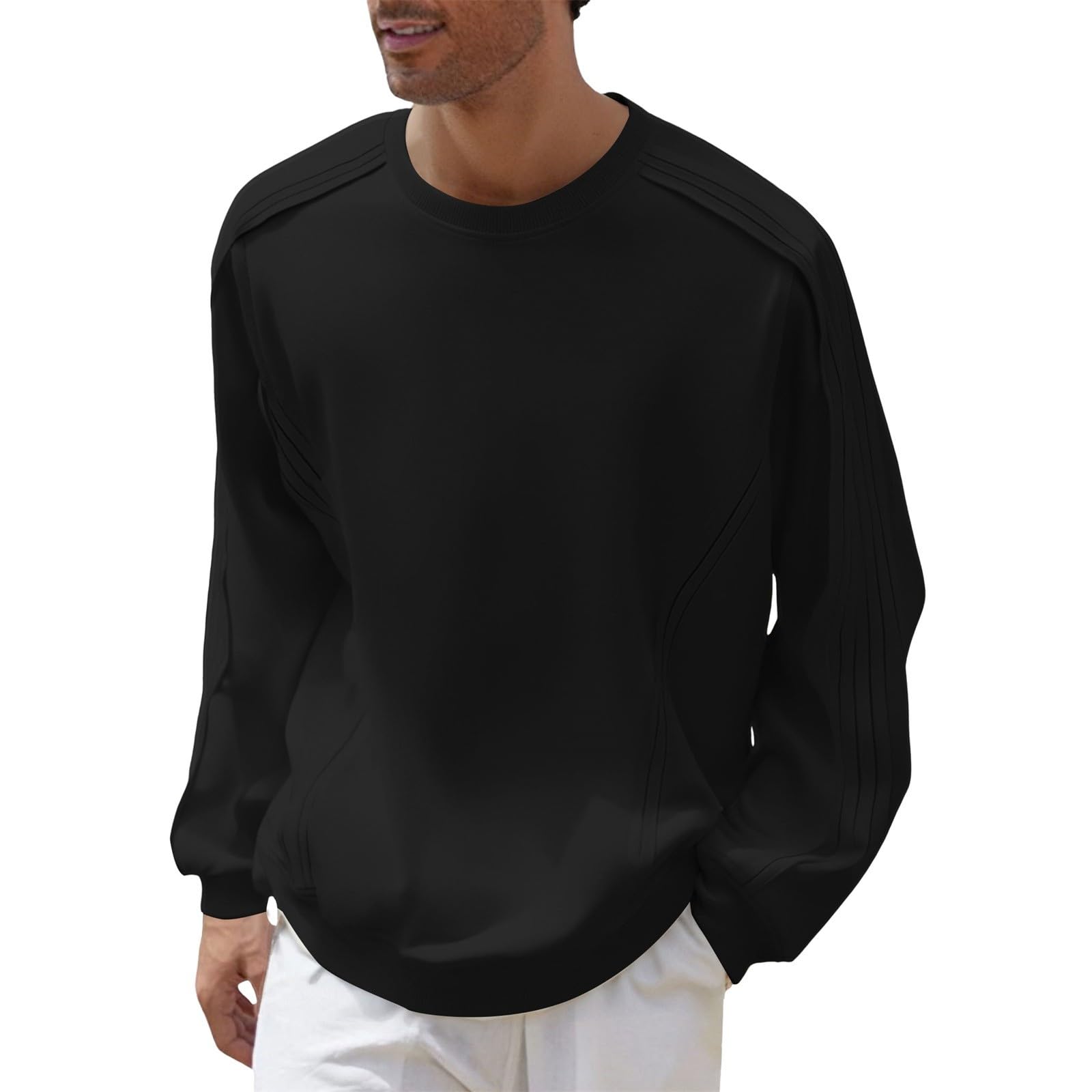 Sudadera Sin Mangas Hombre Sudaderas para Hombre, Primavera Y Otoño, Nuevas Versátiles, De Manga Larga, Cuello Capucha. Lisas Ropa Anti Calor Camisas Larga Chaquetas Protección Solar