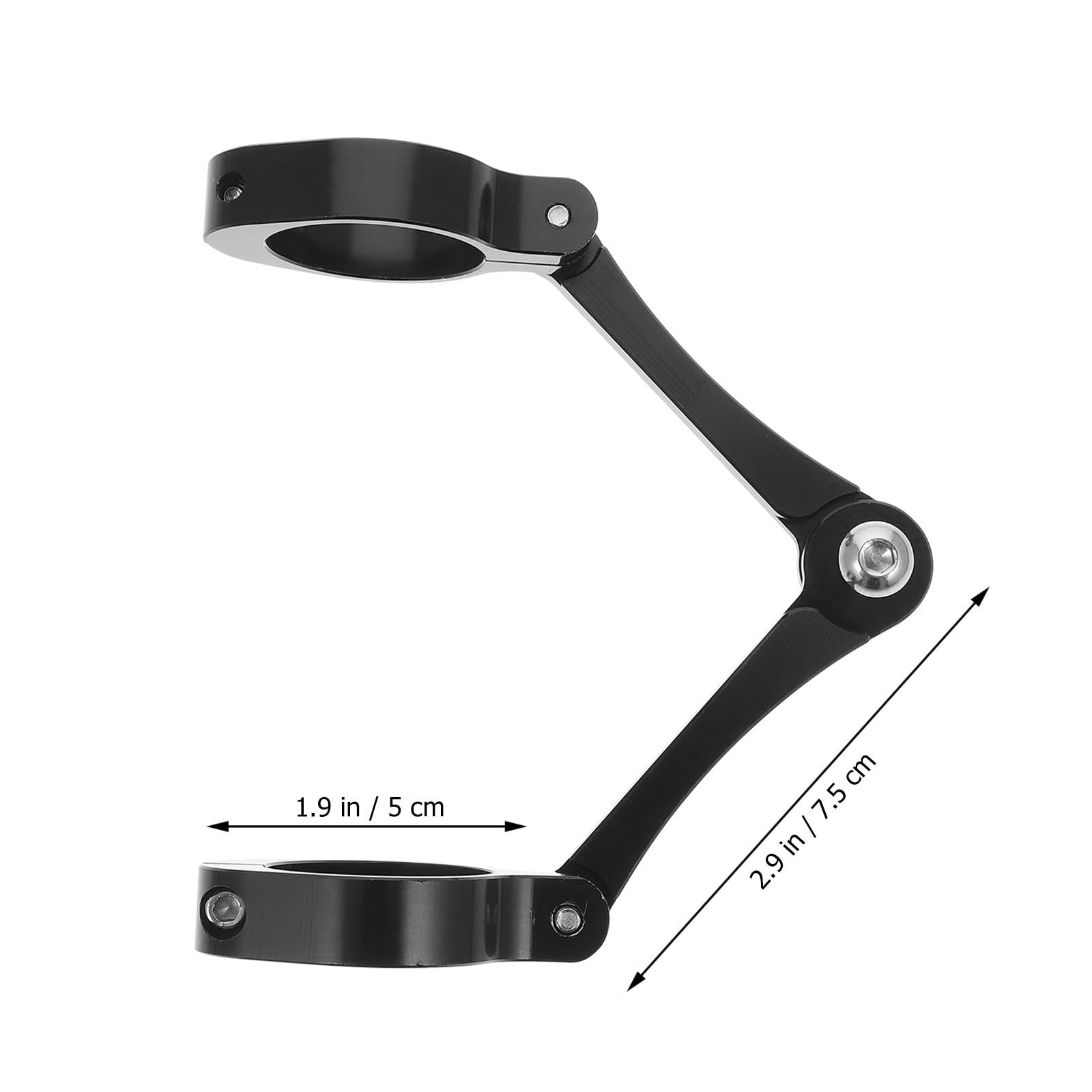 Amosfun Aluminio Soporte Negro de Faro para Motocicleta para Luces