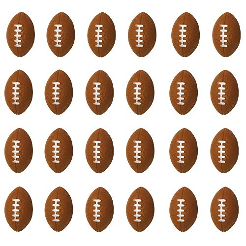 MOMOONNON 24 Counts Kids Toy Football Stress Ball, Mini Foam Squeeze Sports Ball Toys Kids Fun Party Favors Anxiety Relief