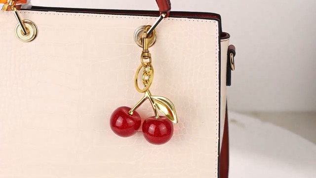 Amazon.com: OVRUNS Cherry Bag Charm Cute Cherry Accessories