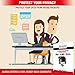 21.5 inch Computer Privacy Screen (16:9) - Black Security Shield - Desktop Monitor Protector - UV & Blue Light Filter by Akamai (21.5 inch Diagonally Measured, Black)