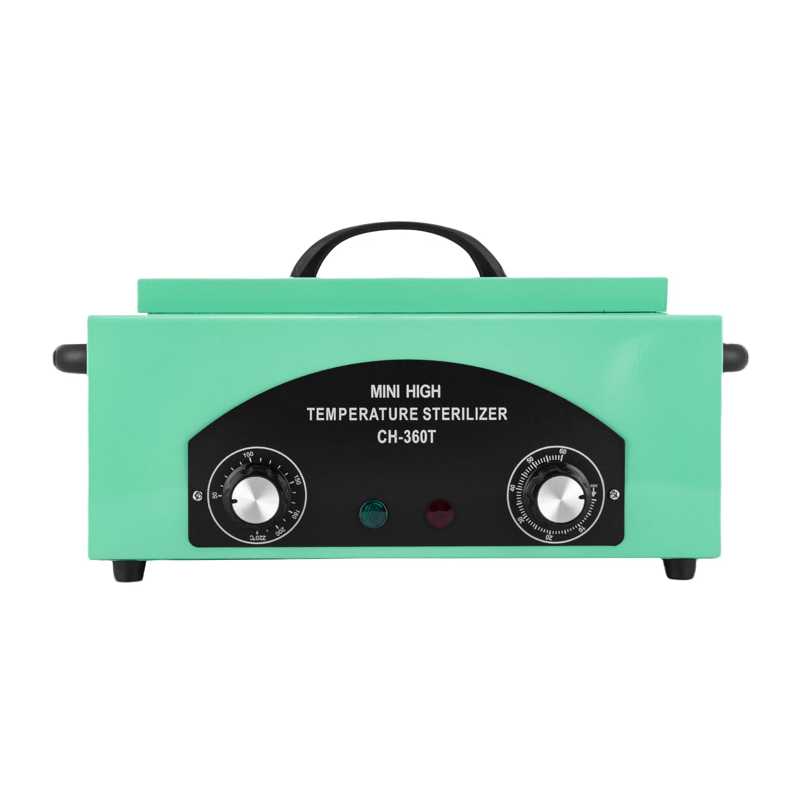 Sterylizator wysokotemperaturowy 300 W, 1,5 l, 220°C, sucha temperatura, sterylizator z timerem i lampką kontrolną, sterylizator gorącym powietrzem do narzędzi do manicure, sztućce ze stali