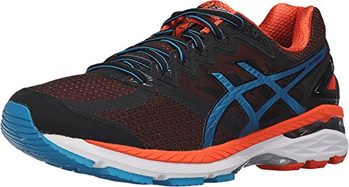 ASICS Men's GT-2000? 4 Black/Blue Jewel/Flame Orange Sneaker 11 D (M)
