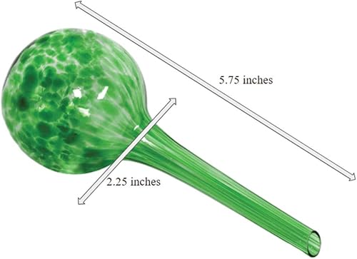 Miniatura 7 de Evelots Globos de riego de plantas (paquete de 3) - Vidrio soplado a mano - Sistema automático de riego de agua - Interiorexterior - Deja tu hogar